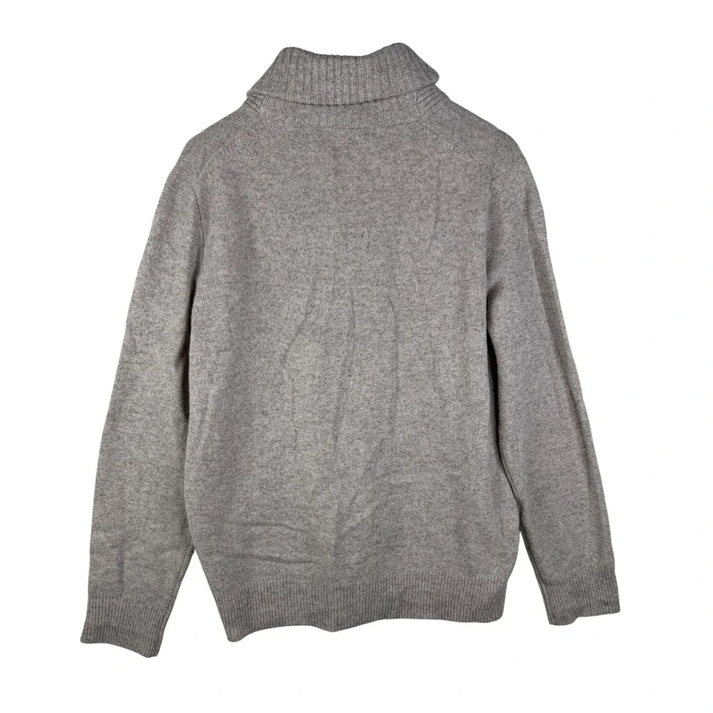 J. Crew Men's Lambs Wool Shawl Neck Sweater‎ size Large Beige